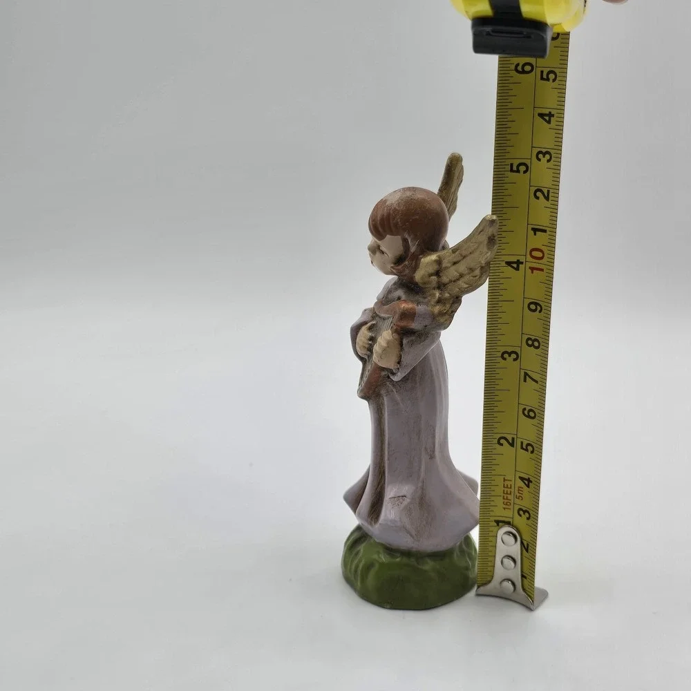 Vintage‎ Christmas Nativity Angel Figurine Germany Paper Mache Antique